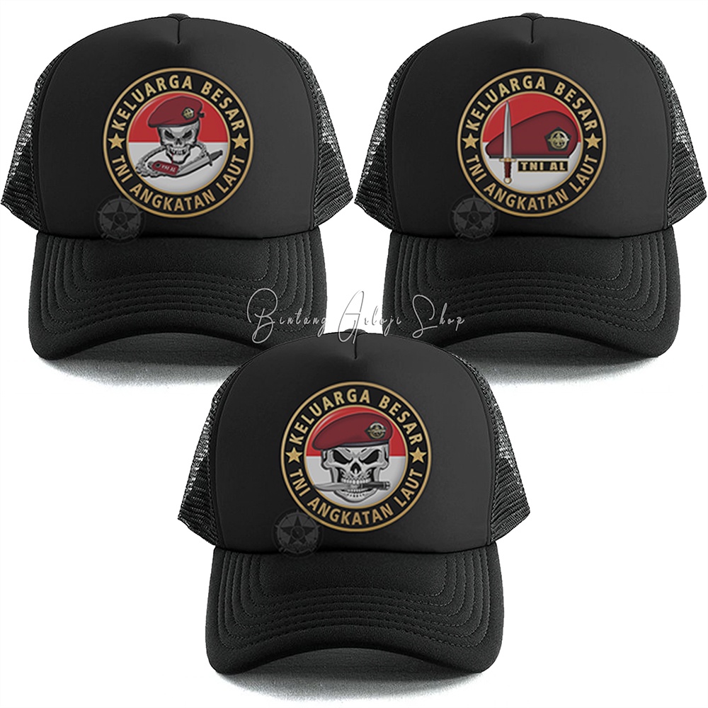 Topi Skull Keluarga Besar Kopaska Angkatan Laut Istimewa &amp; Murmer