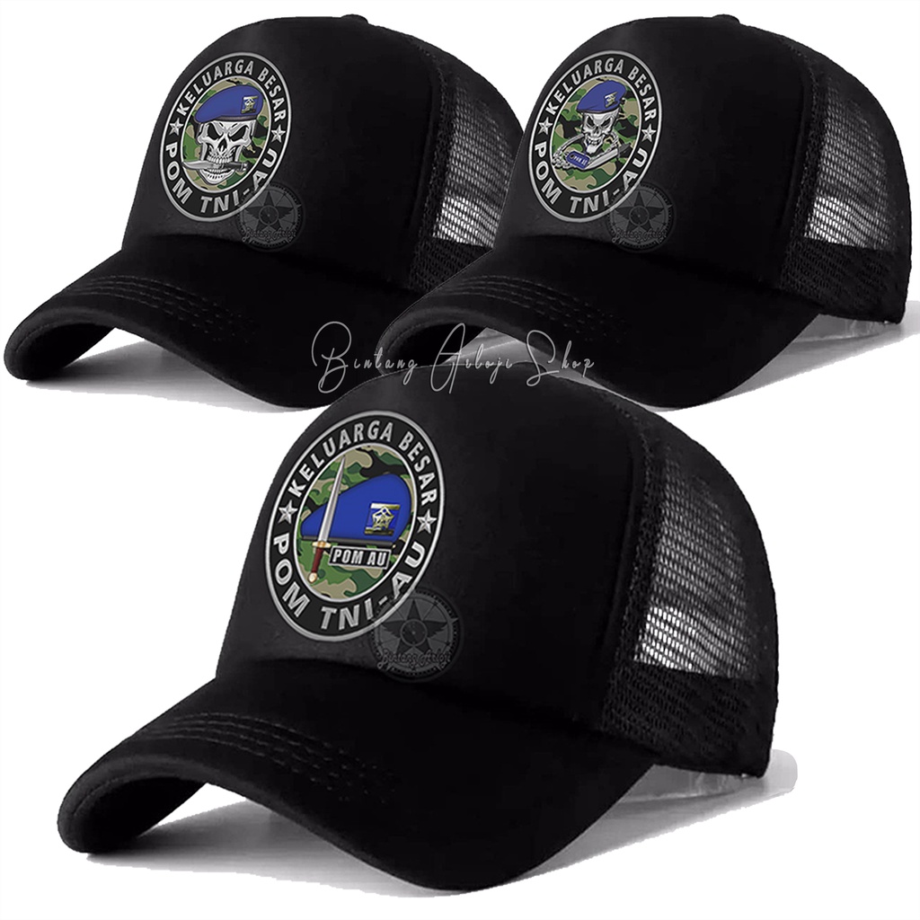 Topi Baret Keluarga Besar POM TNI-AU Limited Edition Silver