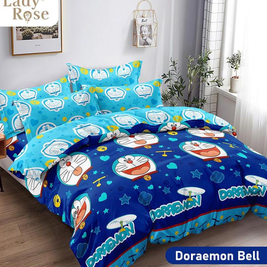 Buruan pesan Vv2V6 Bedcover Set LADY ROSE Disperse Doraemon Collection 180x200