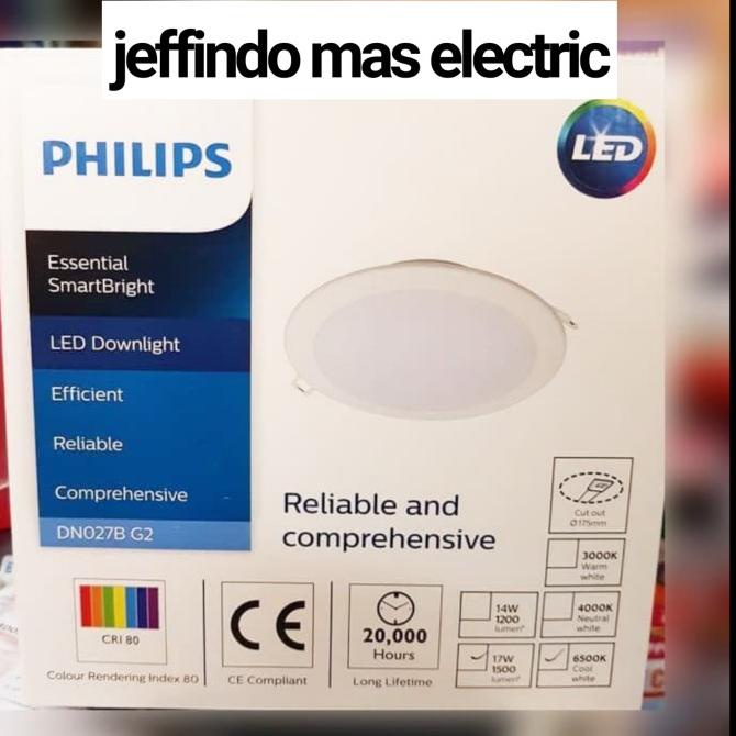 LAMPU PANEL DOWNLIGHT PHILIPS DN027B GEN2 17W 17 WATT PHILIPS