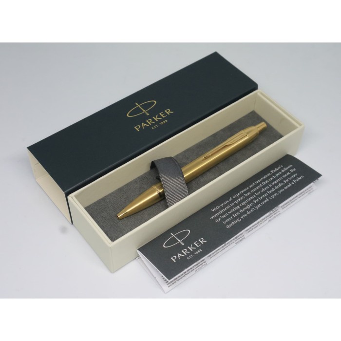 

TERBARU Parker IM Gold Ballpoint + Free Grafir Nama + Garansi /ALAT TULIS AESTHETIC/ALAT TULIS