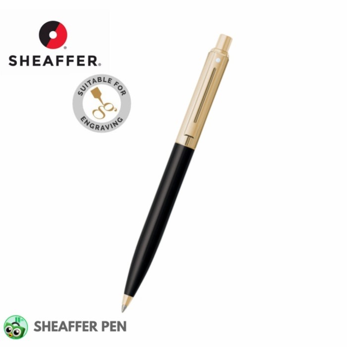 

Discount Sheaffer Sentinel Signature Gloss Black Fluted Gold Cap Ballpoint /ALAT TULIS