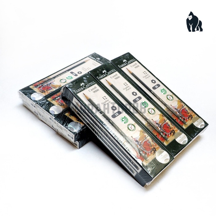

BISA COD Pensil Faber Castell 2B 9000 Graphite Original [PER BOX isi 12 PCS] /ALAT TULIS