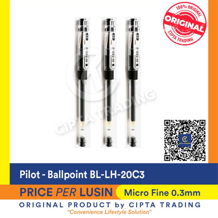 

TERMURAH Ballpoint - Pilot - BL-LH-20C3 (DOZEN) /ALAT TULIS AESTHETIC/ALAT TULIS SET/ALAT TULIS