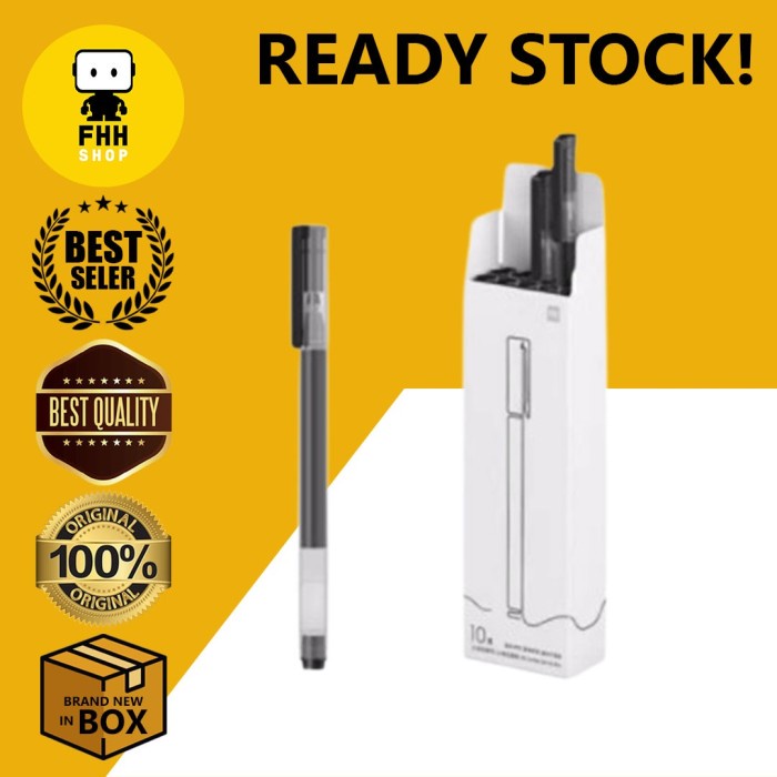 

Discount Xiaomi Mi Pen Gel 0.5mm - Pulpen Xiaomi GEL INK isi 10pc (Hitam) /ALAT TULIS AESTHETIC/ALAT