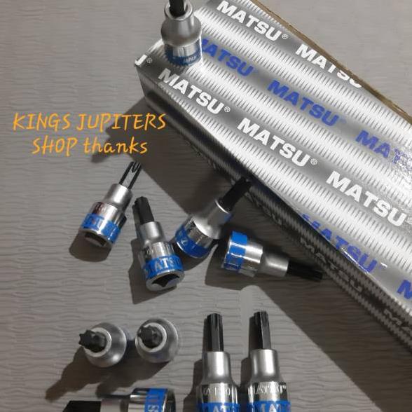 Model Keren JAPAN MATA SOK T40 1/2DR MATSU KUNCI sock syok BINTANG T40 STAR BIT T40 sok bintang pend