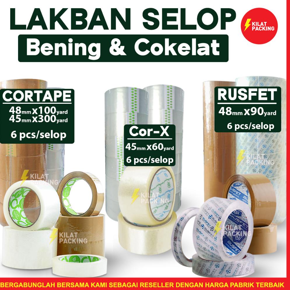 

[7M947] Lakban Cortape Plakban Selotip Lakban Ekonomis Termurah Selop 73