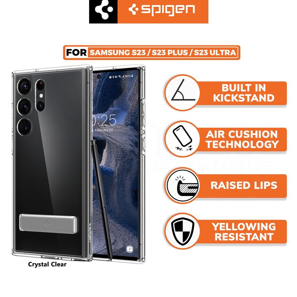 Case Samsung Galaxy S23 Ultra Plus Spigen Ultra Hybrid S Stand Casing