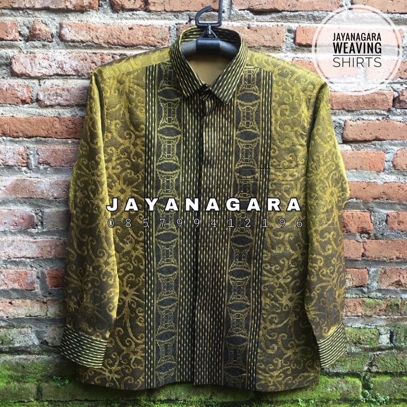 Kemeja Tenun Jayanagara Original Handwoven 043