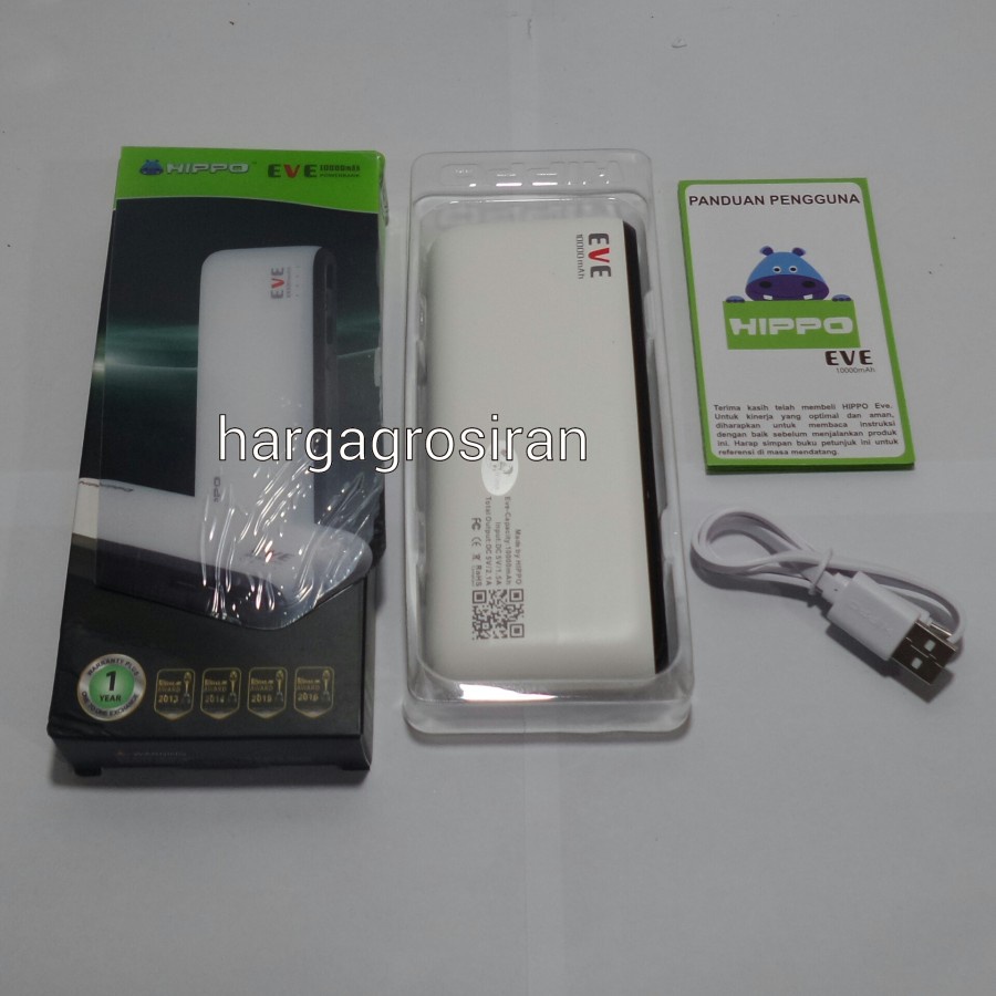 Power Bank Hippo Tipe Eve 10000 mah