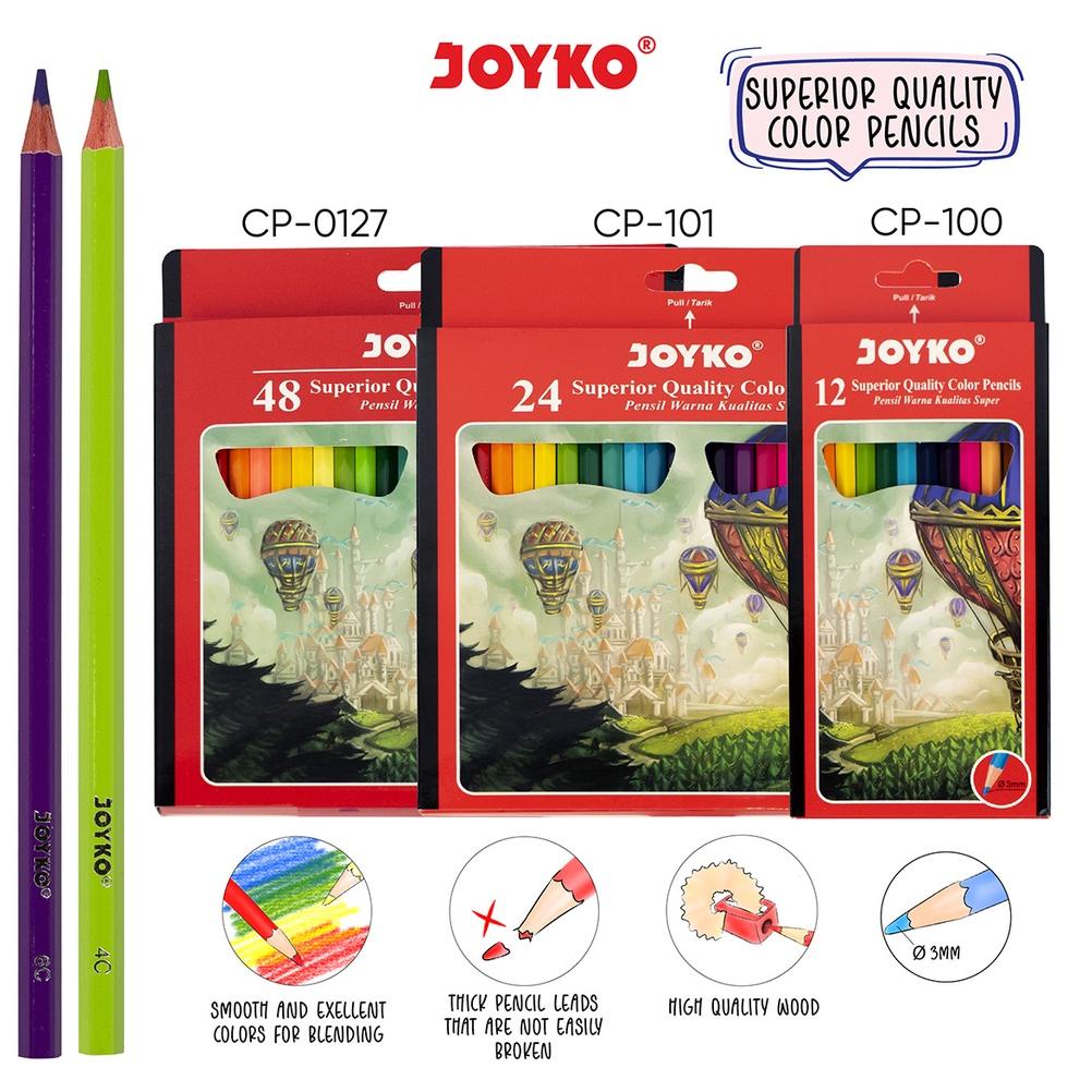 

[TNT48] Joyko Pensil Warna Superior Quality Color Pencils Hexagonal Grip Diskon