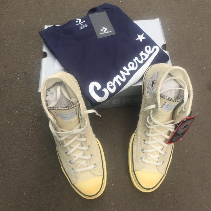 Converse x Thisisneverthat Chuck 70 HI Pastel Yellow FREE Tshirt