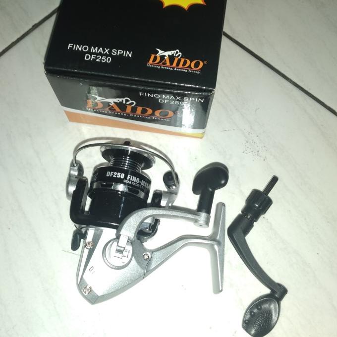 reel daido fino max spin 250 bonus handle hitam