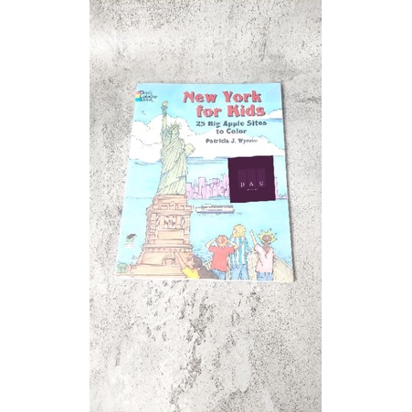 BUKU CERITA ANAK IMPORT NEW YORK FOR KIDS 25 BIG APPLE SITES TO COLOR