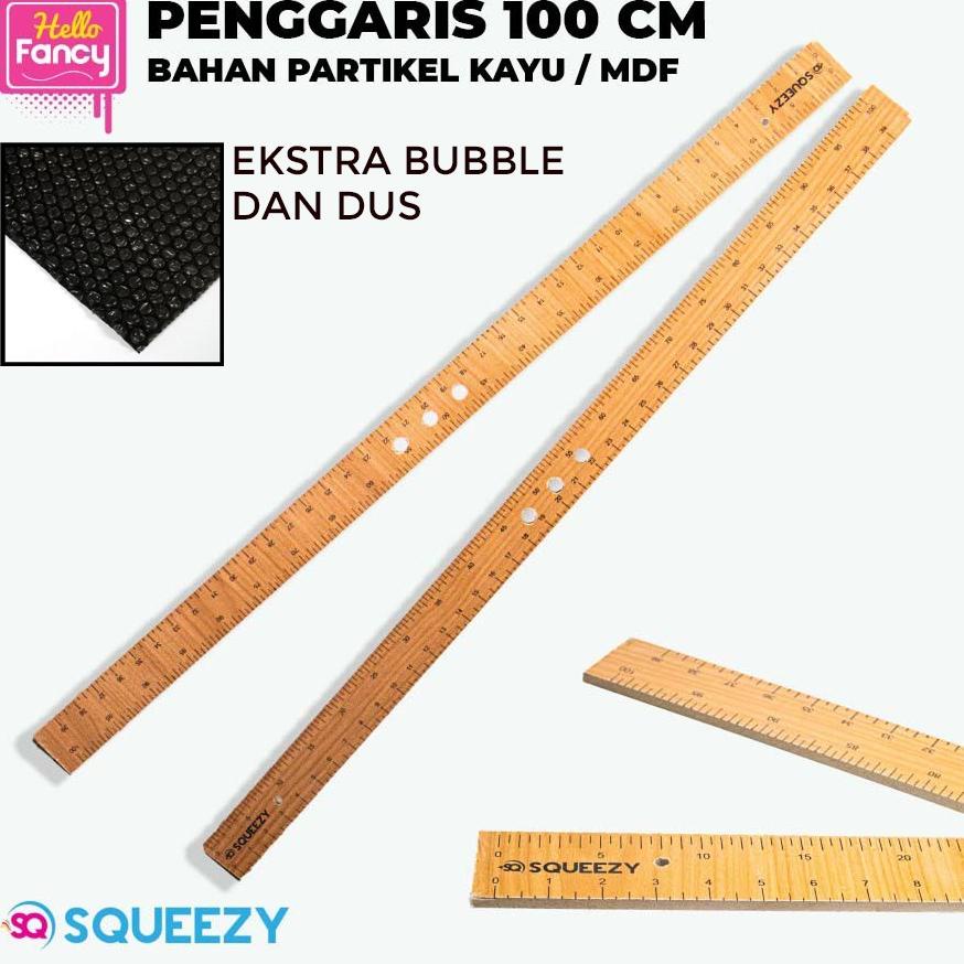 

R0T Penggaris Panjang / Penggaris Kayu 100cm / PARTIKEL KAYU / MDF CCKY100 6596