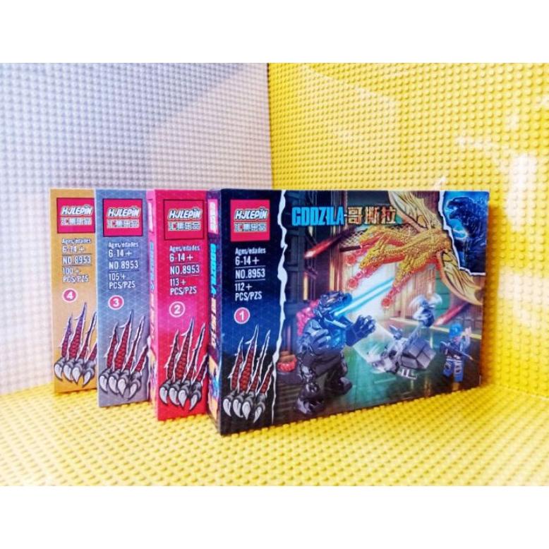 Termurah Lego Monster Godzilla Vs King Ghidorah Hj8953 Naga Minifigure Superhero Naga Dinosaurus Rob