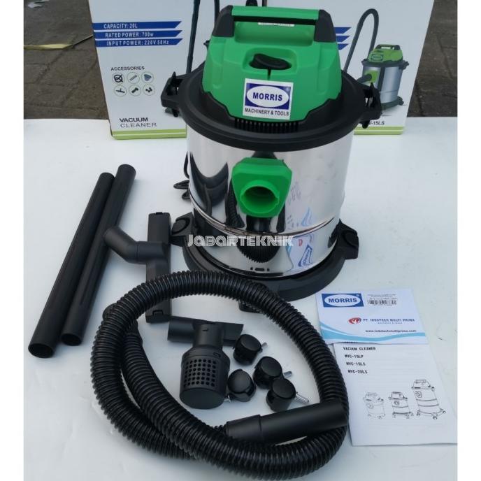 Vacuum Cleaner MORRIS VACUM CLEANER Penyedot Debu Vakum 15 L STAINLESS
