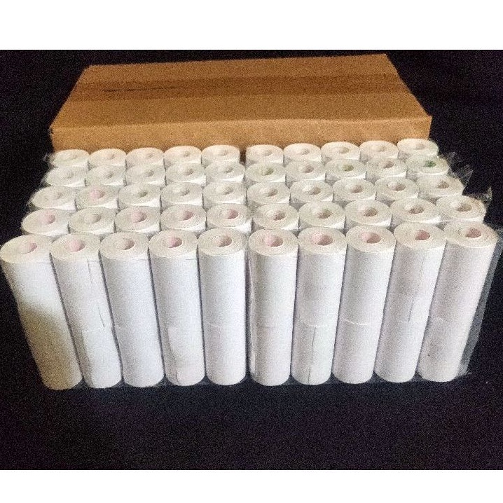 

Kertas Stiker Thermal 57x30 isi 100 (1dus) / Label Printer ukuran 58mm