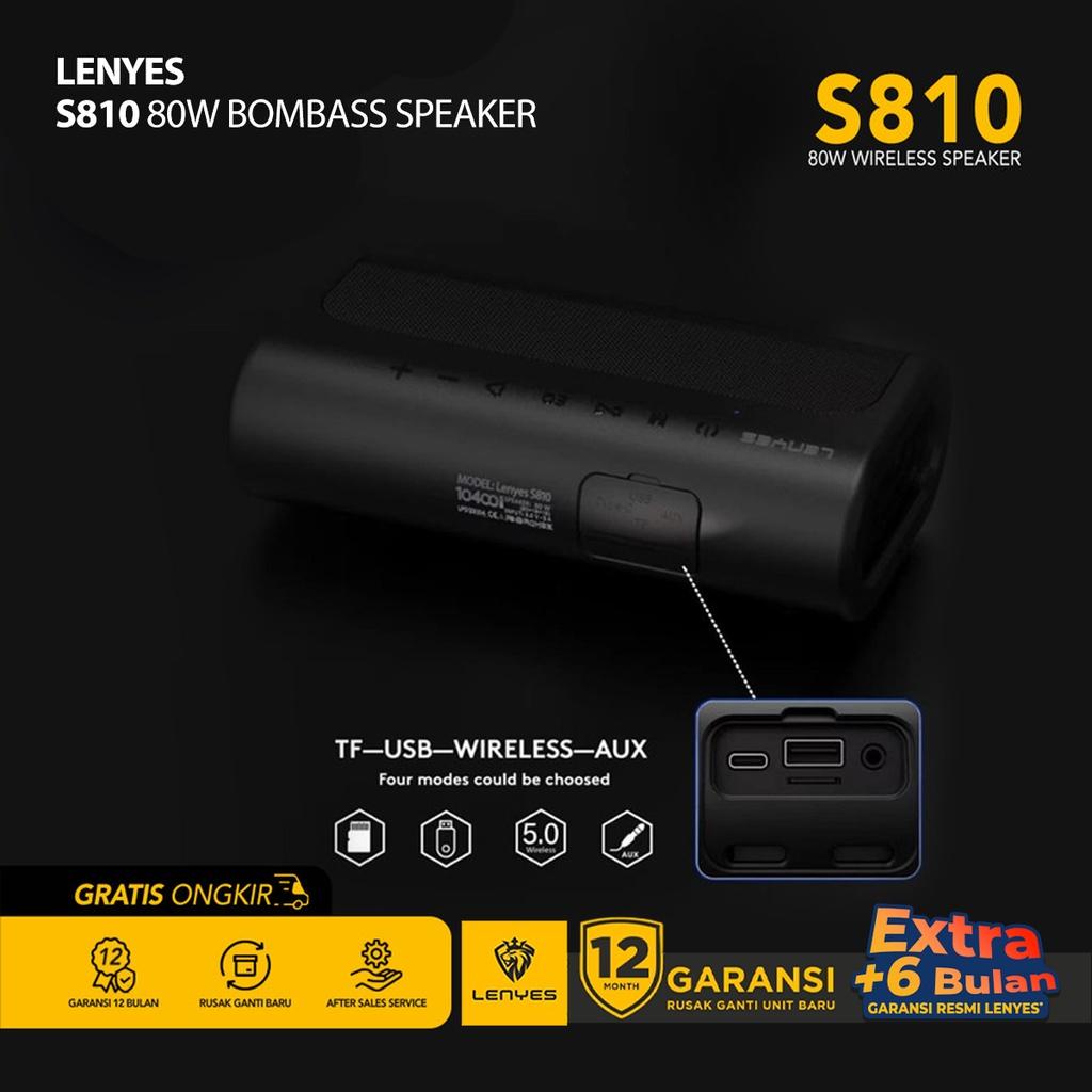 Bluetooth Speaker Portable LENYES S810 Wireless HIFI Stereo Original