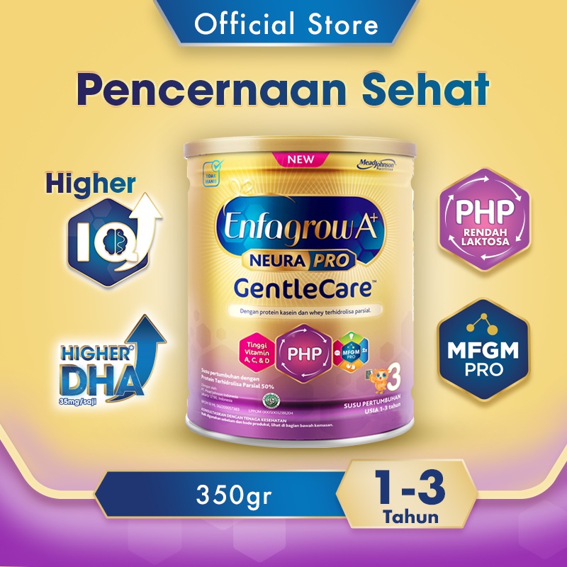 Enfagrow A+ Gentle Care Susu Formula Anak untuk Gangguan Pencernaan 1 - 3 Tahun 350 gr