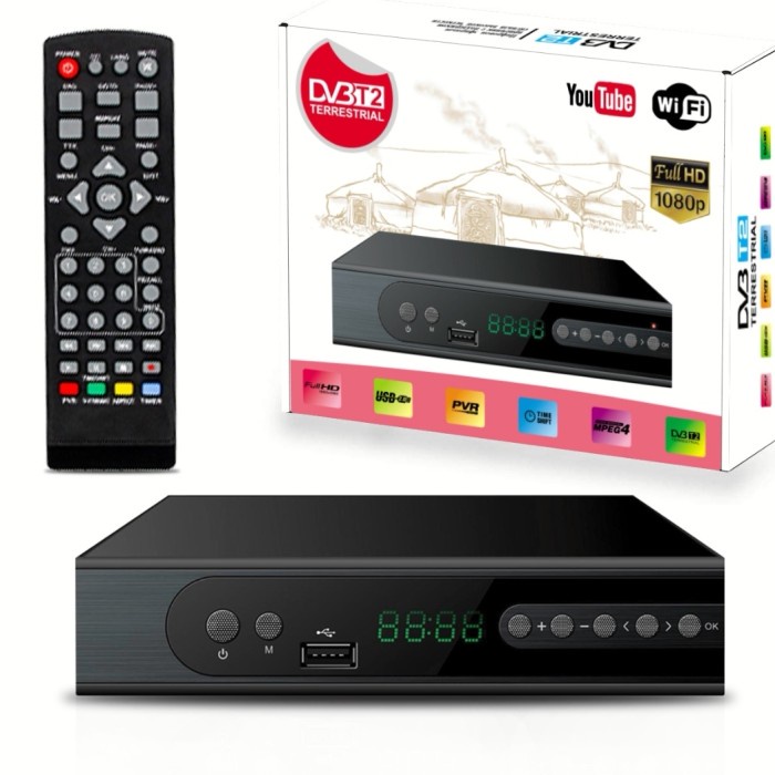 Terlaris Stb Dvb T2 Set Top Box Tv Digital U-002