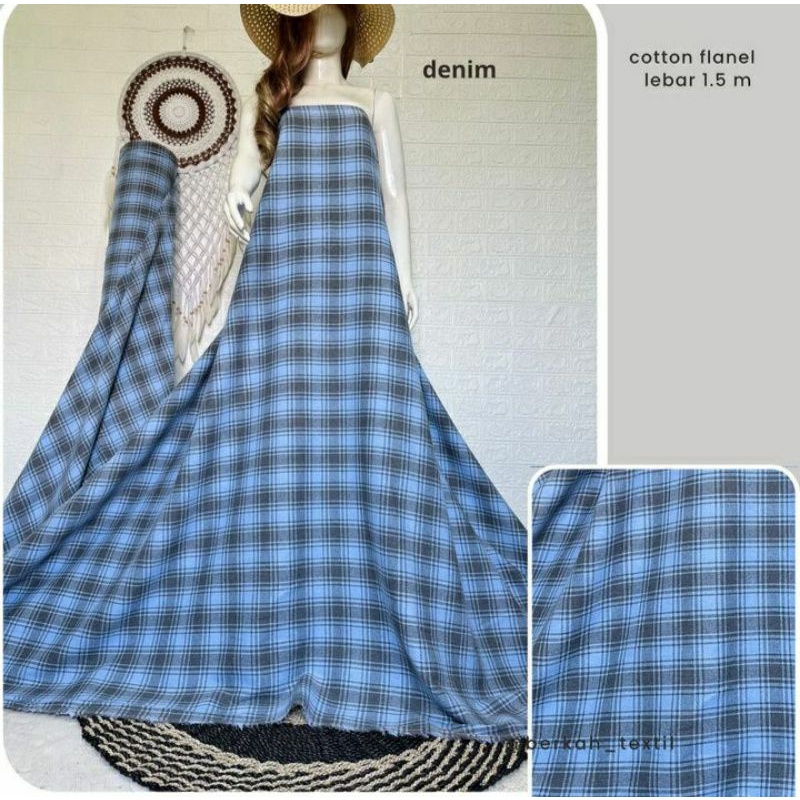 KATUN FLANEL| KAIN KEMEJA FLANEL| KATUN| FLANEL||