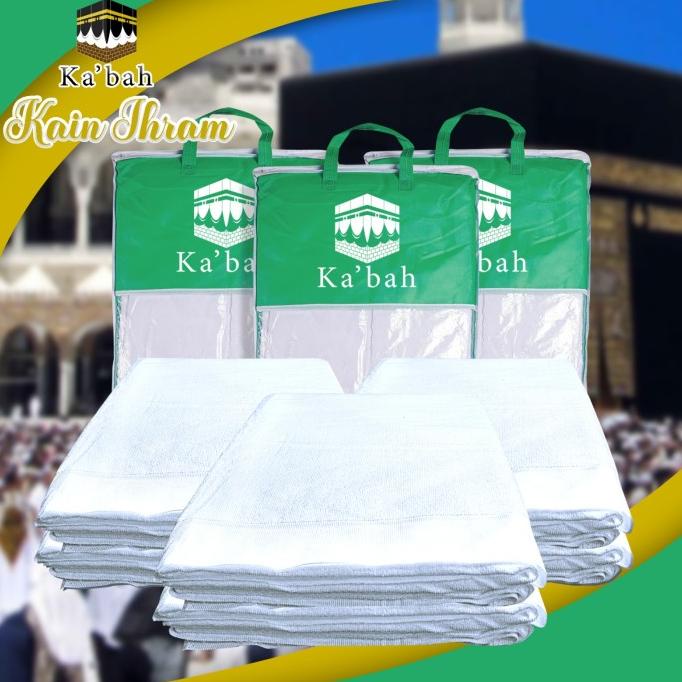Kain Ihram Ka Bah Kain Ihrom Haji Umroh / Handuk Ihram Import