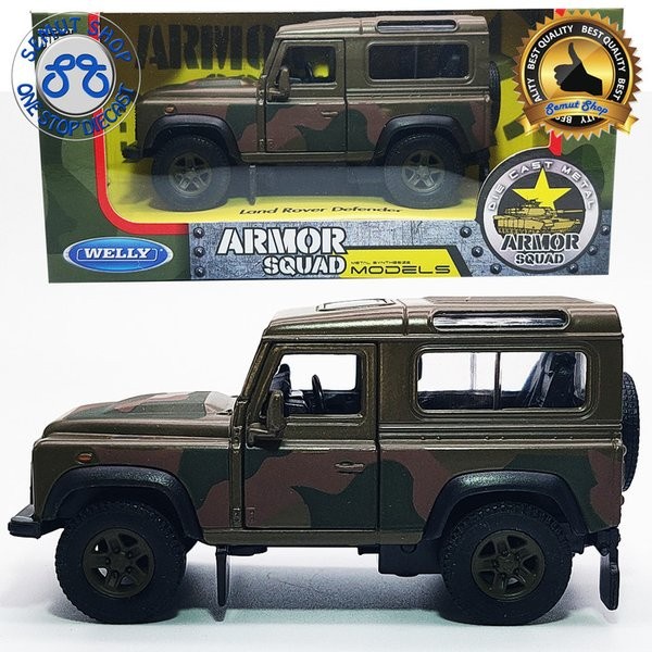Must Have Welly Nex Land Rover Defender Military Edition Miniatur Mobil Tentara Terlaris