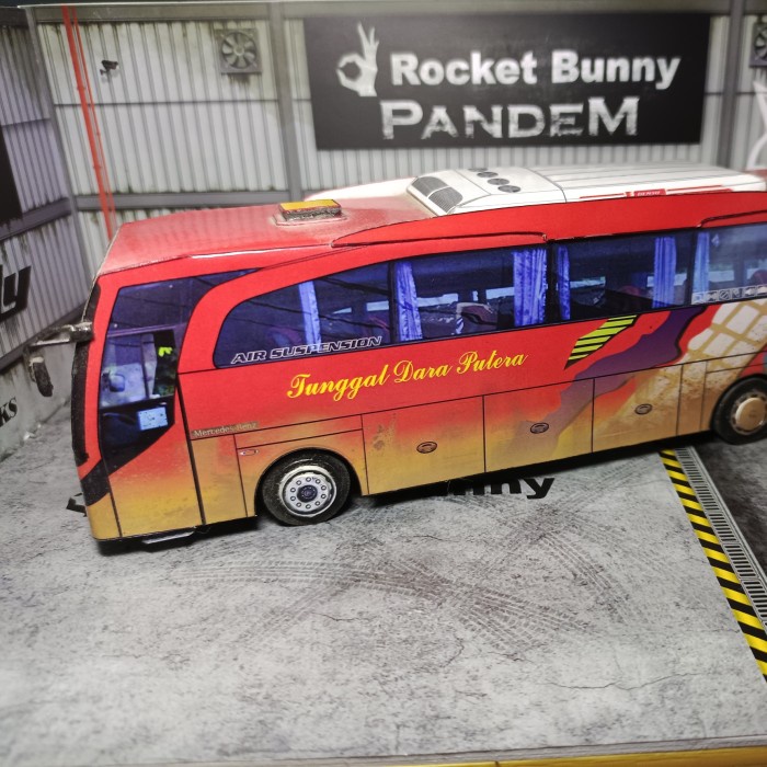 Promo Miniatur Bus Skala 64 Papercraft Kualitas Bagus Terlaris