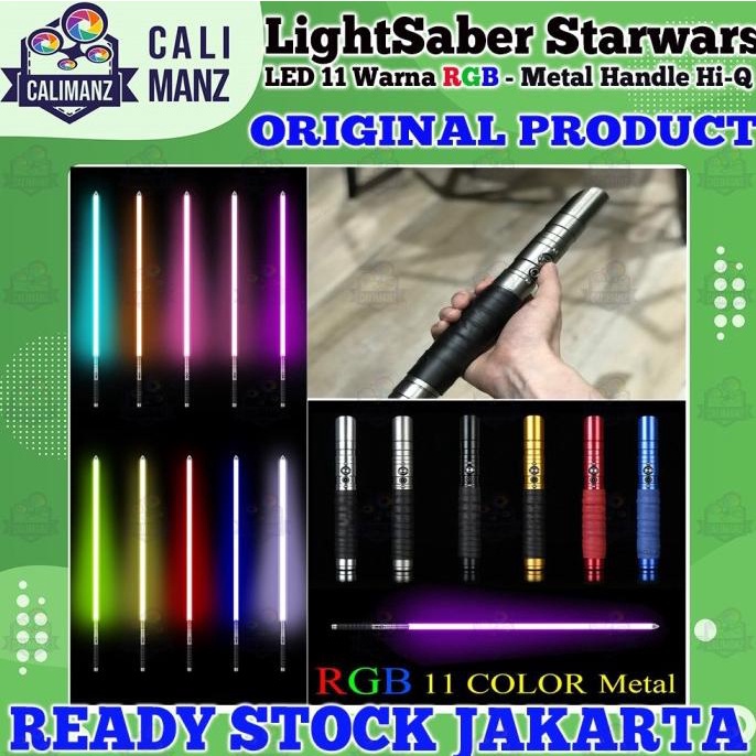 Lightsaber Star Wars Metal Handle Sword RGB 11 Colors