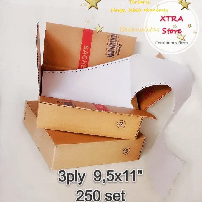

Ecer Kertas Continuous Form 3Ply Ncr Isi 250Sets 9.5X11Inc