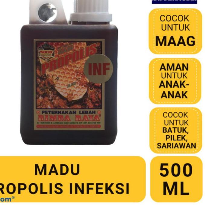 

Termurah✔️✔️Madu Propolis Infeksi - Peternakan Tawon Rimba Raya 500 ml kemasan jurigen