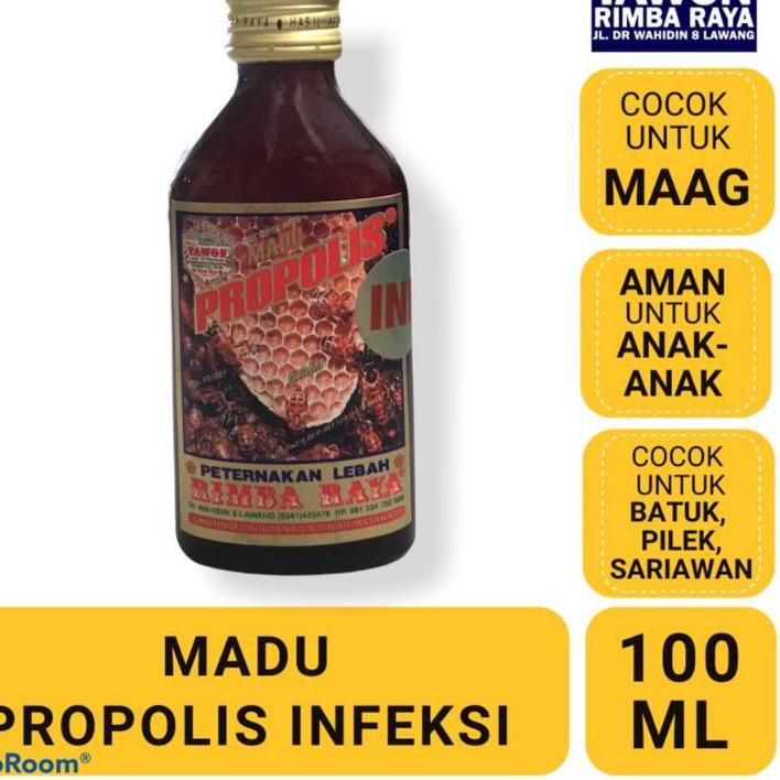 

COD | KP8 | Madu Propolis Infeksi - Peternakan Tawon Rimba Raya 100 ml kemasan botol kaca