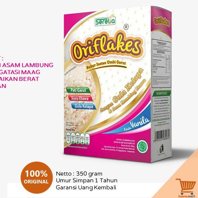

Limited✅ORIFLAKES Sereal Umbi Garut GASTRO Sarapan Sehat Solusi Maag Asam Lambung GERD 350 gram