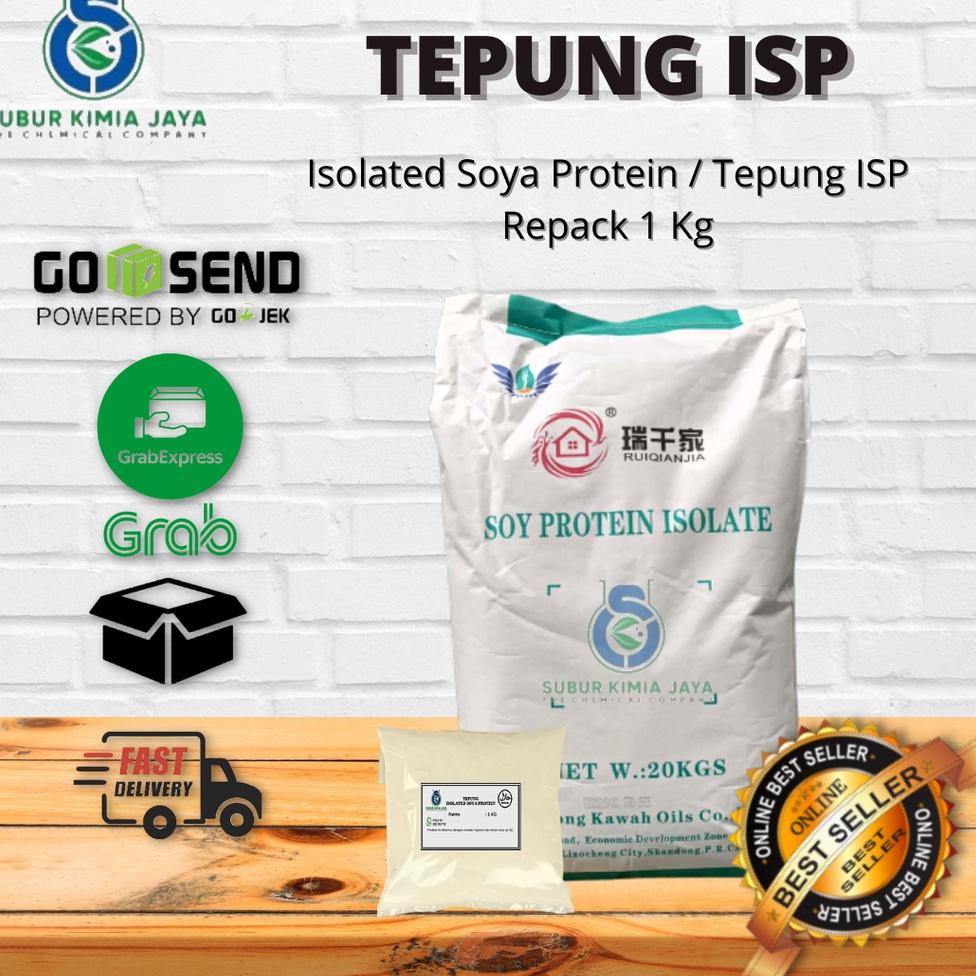 

DISKON !!! Tepung ISP / Isolated Soya Protein / Tepung Kedelai / Non GMO untuk Sosis Burger Nugget Bakso Siomay 1 KG [KODE 89]