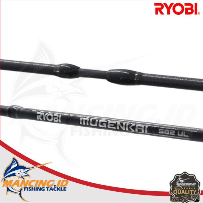 Gratis Ongkir Ryobi Mugenkai Joran UL Spinning Rod (Fuji) Ultra Light Fishing Rod Kualitas Terbaik (mc00gs)