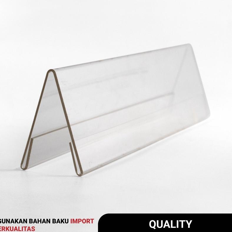 

Spesial Lebaran Papan Nama Meja / Akrilik Nama / Nama Jabatan desain elegan - Tipe Segitiga A90