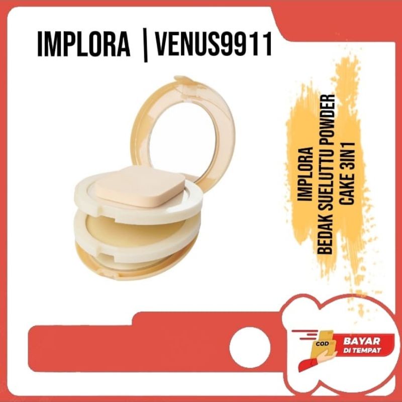 BEDAK IMPLORA 3IN1 / BEDAK DAN FOUNDATION IMPLORA