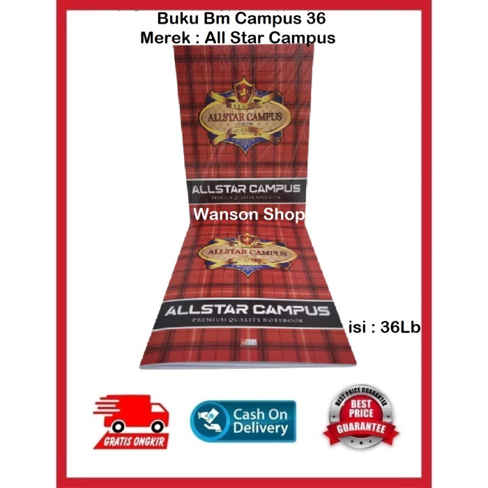 

BISA COD BUKU TULIS BM CAMPUS BOXY 36 /BUKU TULIS SEKOLAH/BUKU TULIS SIDU/BUKU TULIS AESTHETIC