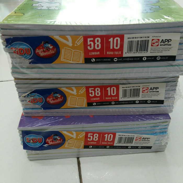 

TERMURAH murah buku tulis isi 58 sinar dunia 1 pack isi 10 buku /BUKU TULIS SEKOLAH/BUKU TULIS