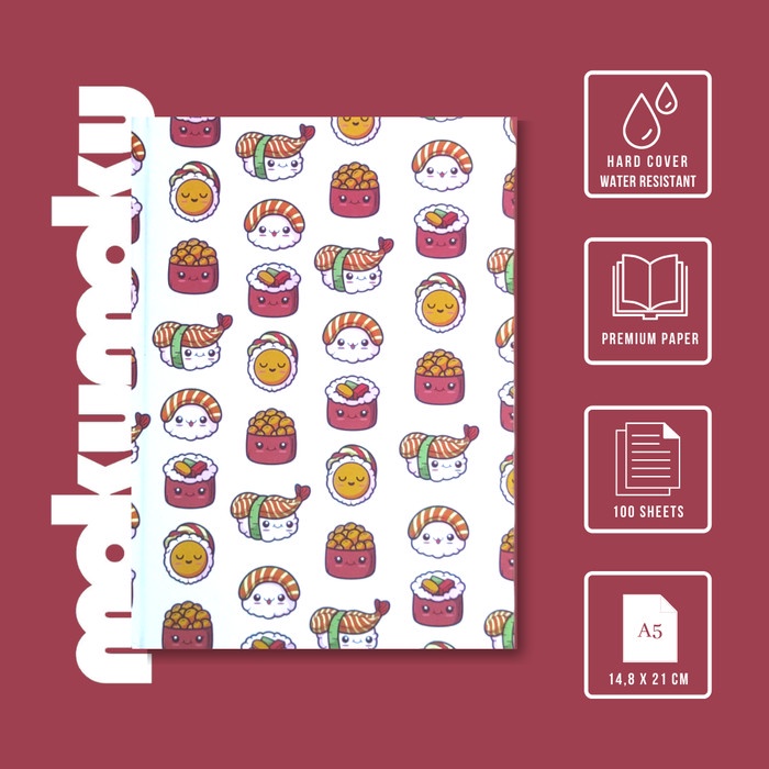 

TERMURAH Buku Tulis / Notebook Hardcover motif MAKANAN & MINUMAN /BUKU TULIS SEKOLAH/BUKU TULIS