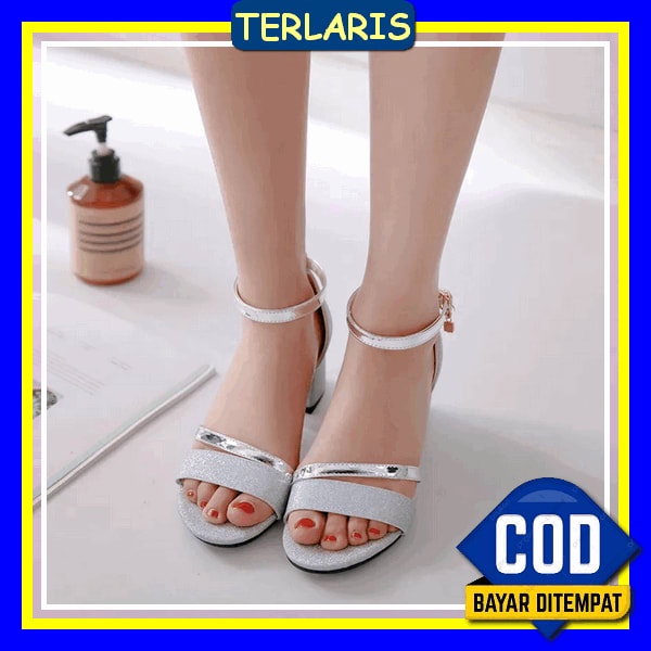 Sendal High Heels Wanita Haihil Pesta Import Batam Sandal Hils Ce Ps576 Sandal Hak Tahu Wanita Sabel