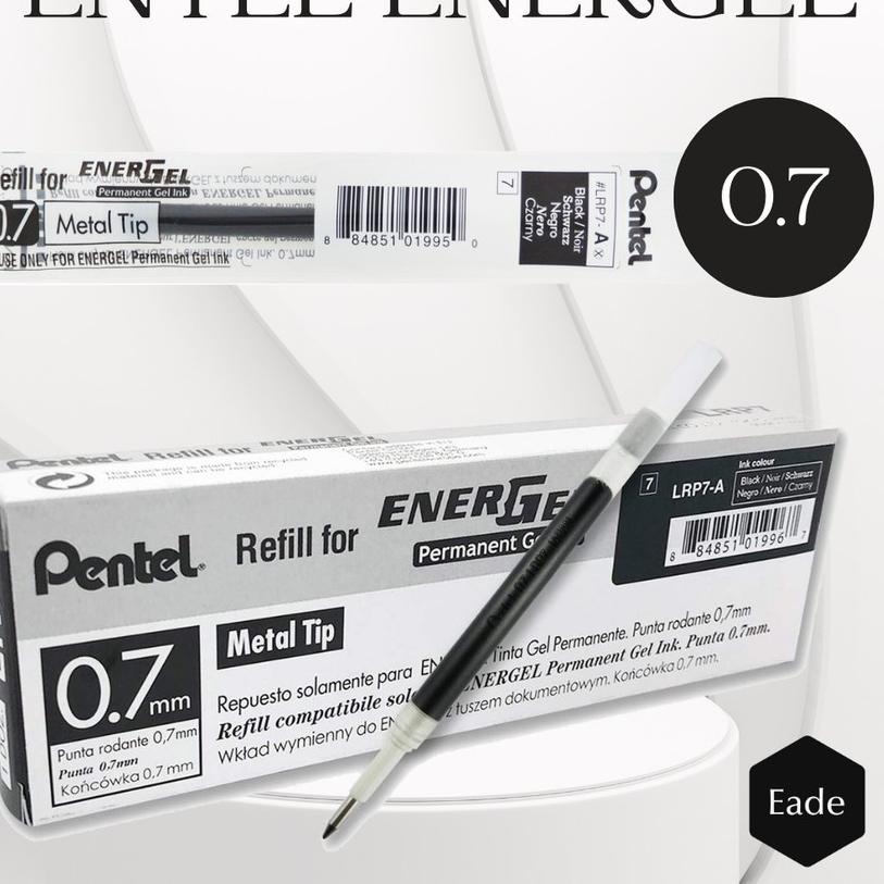 

kfay -42 Refill Isi Pulpen / Pena Pentel Energel 0.7 MM - Hitam / Biru / Merah 468❛