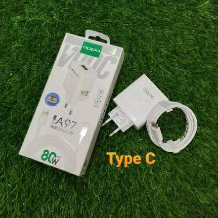 Charger OPPO A97 80W SUPER VOOC   Fash Charger Micro Usb &amp; Type C