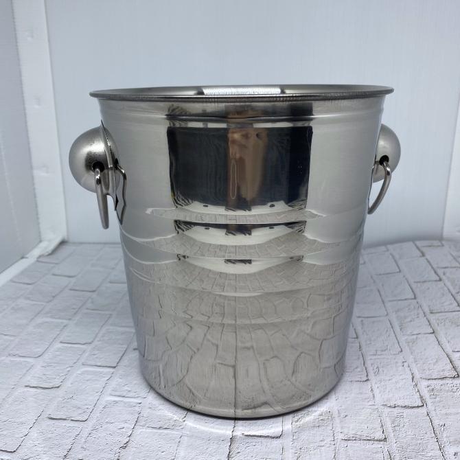 ] wine bucket stainless tebal 3,5 Litre tempat wine ice bucket champagne