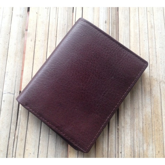 dompet Dompet Kulit Asli Pria Coklat Original - Dompet Berdiri 3/4(T7G1) dompet pria eiger dompet pr