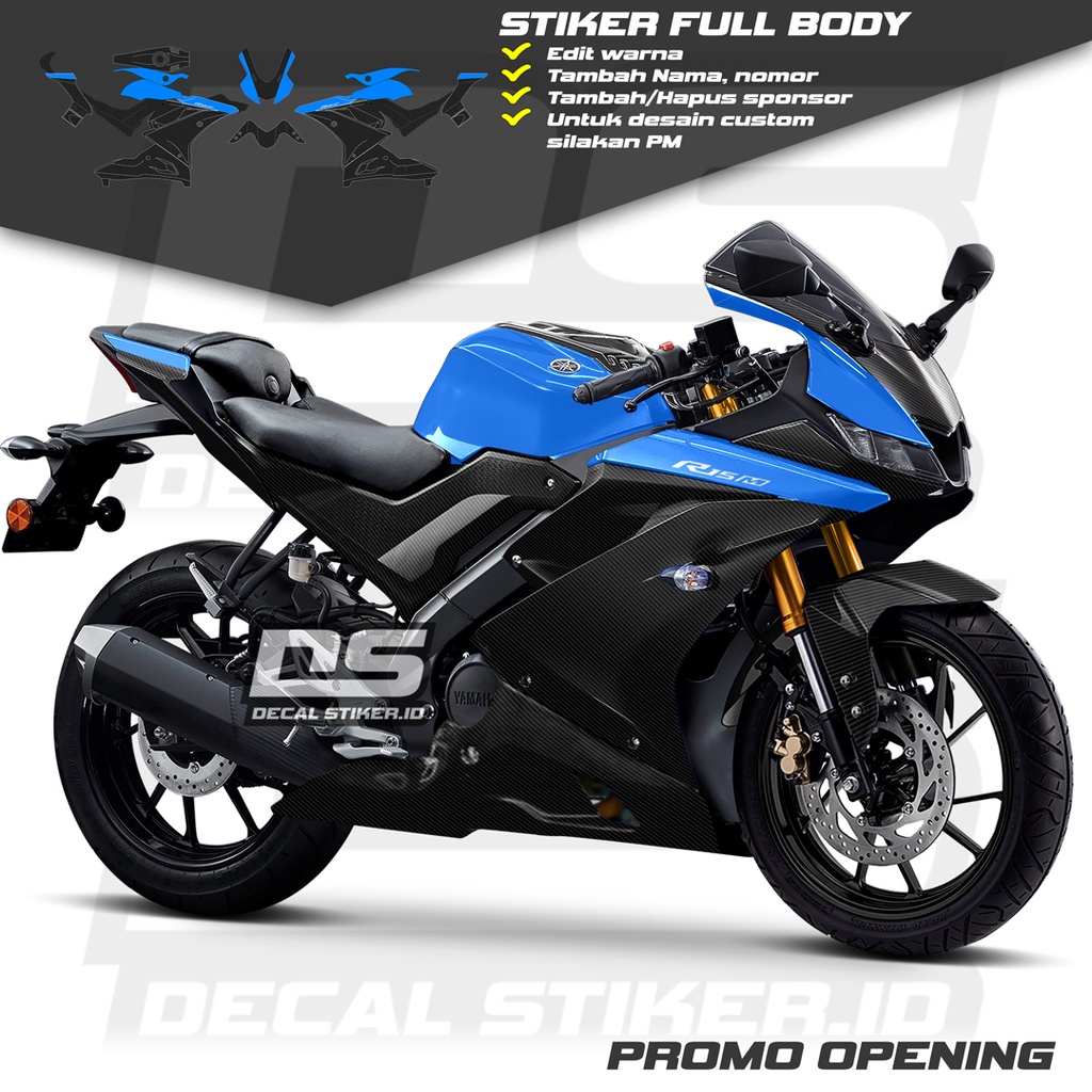 Decal R15 V3 Full Body Keren Stiker R15 V3 Full Body Keren Striping R15 V3 Terbaru Decal R15 V3 Full