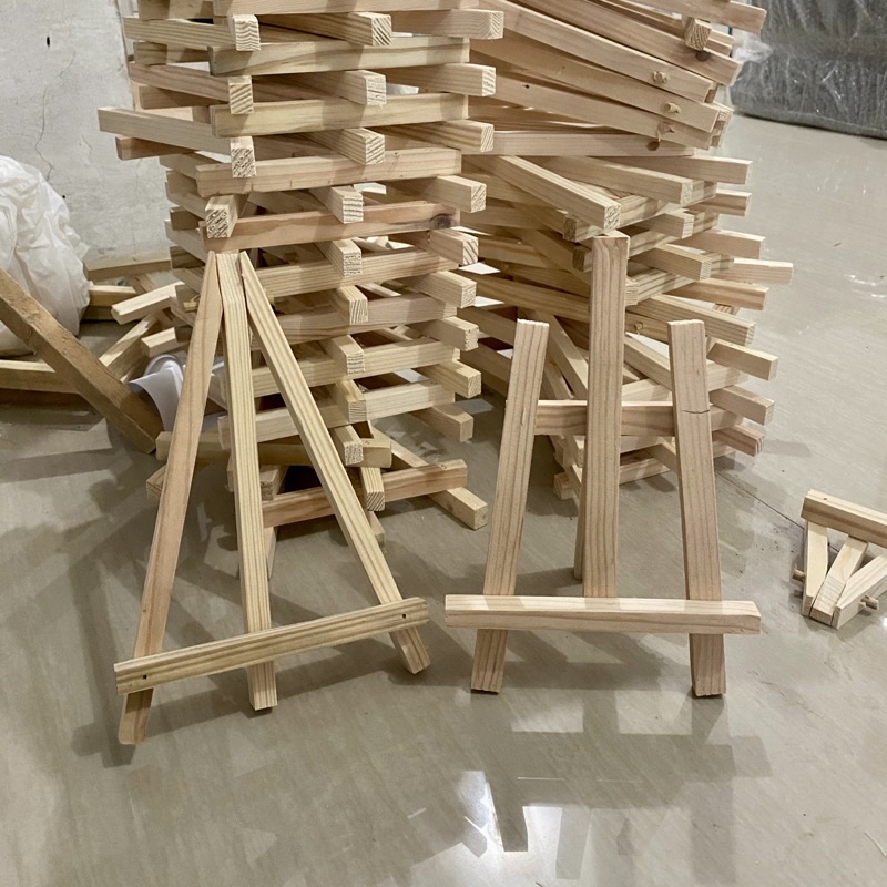 

Mini Easel Stand Tripod Kayu Wooden Easel Holder Mini 10 cm sd 40 cm Sandaran Hp Dan Kanvas Lukis