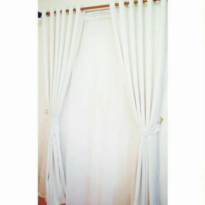 Terlaris Gorden Blackout Putih Polos