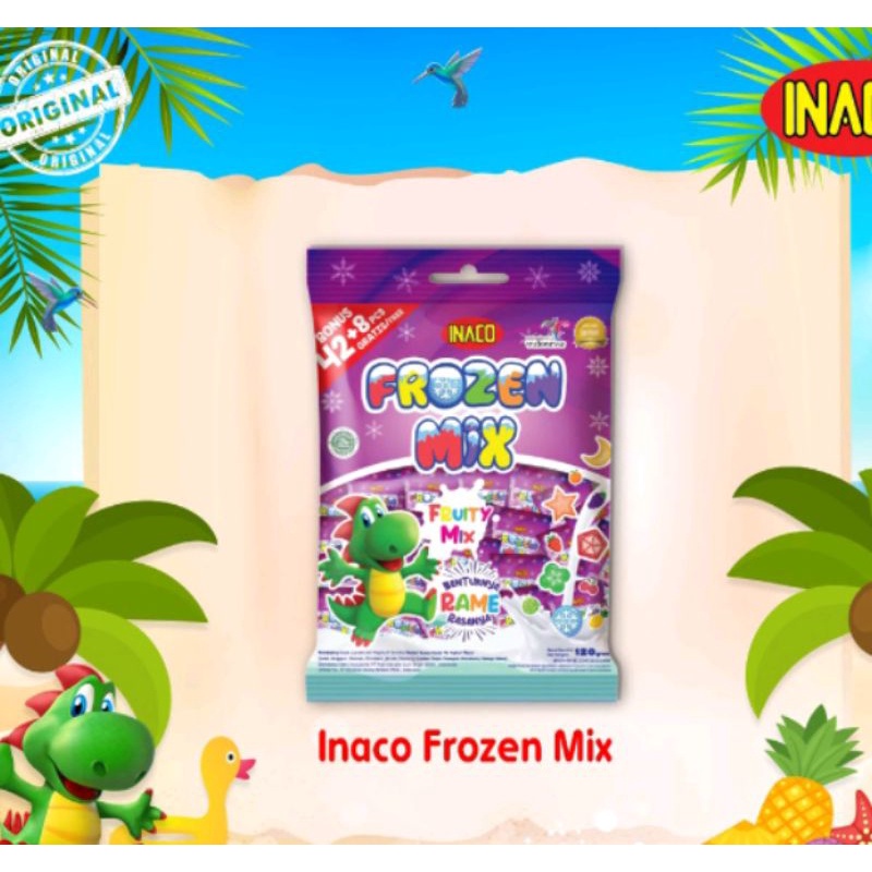 Inaco Frozen Mix Netto 120gr Permen Lunak Jelly Yupi